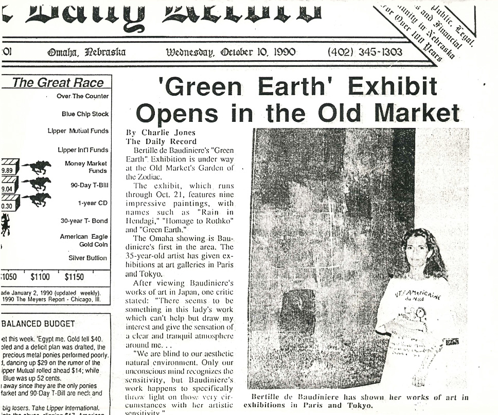 "Green Earth" exhibit opens in the Old Market